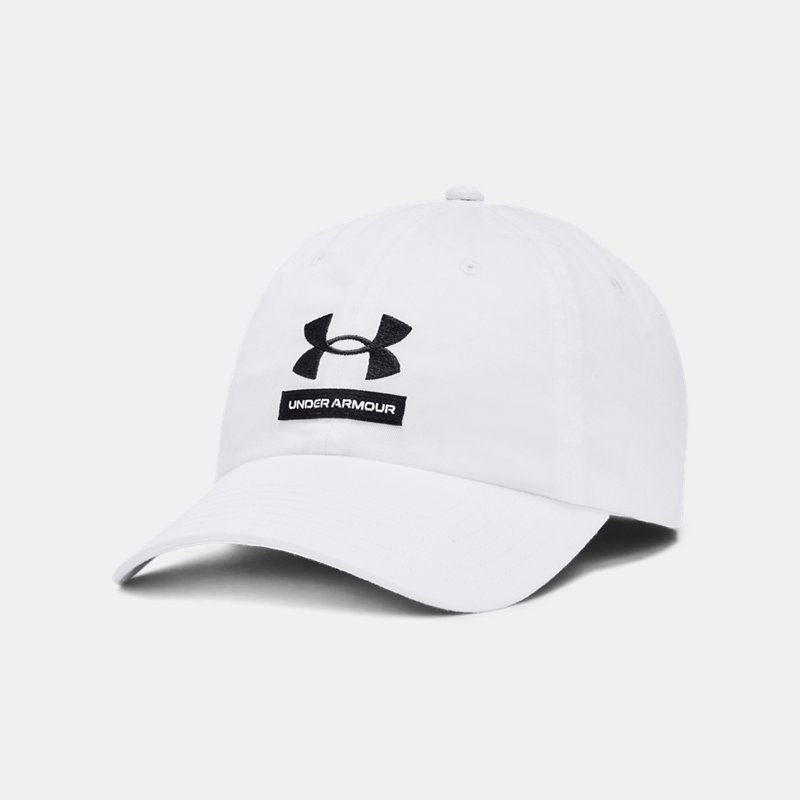 Men's Under Armour Branded Hat White / White / Black One Size